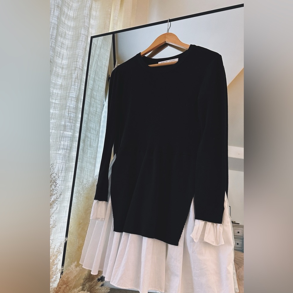 Posh Black Shirt Dress